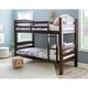 preview thumbnail 17 of 18, Linon Levi Solid Wood Twin over Twin Bunk Bed
