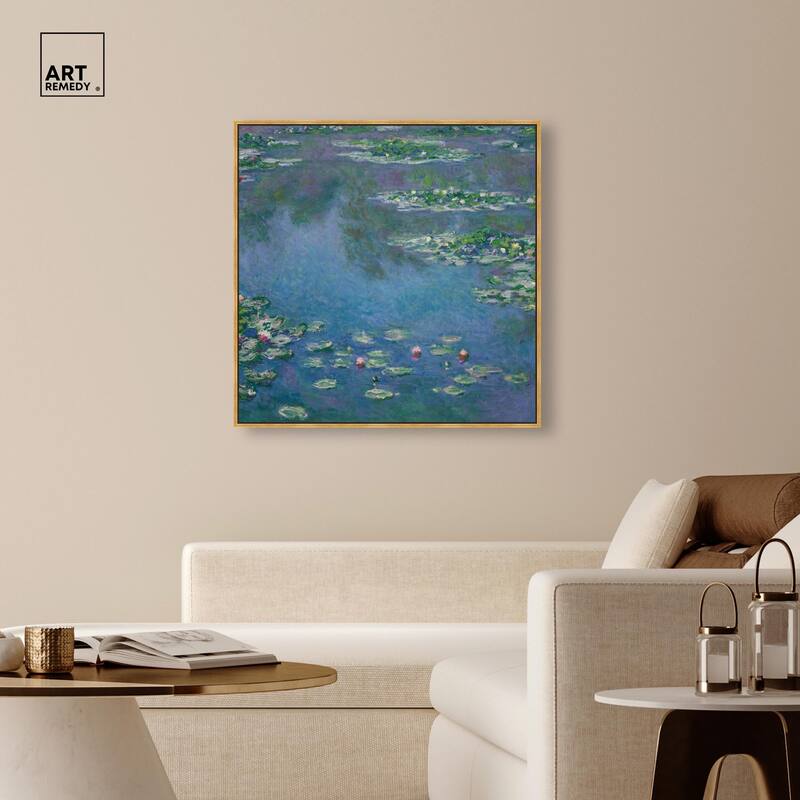 Monet Water Lilies Canvas by Art Remedy