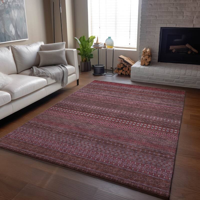 Premium Washable Super Soft Boho Stripes Mayfield Rug