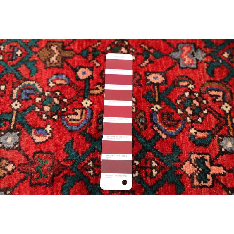 ECARPETGALLERY Hand-knotted Andelz Red Wool Rug - 2'8 x 9'6