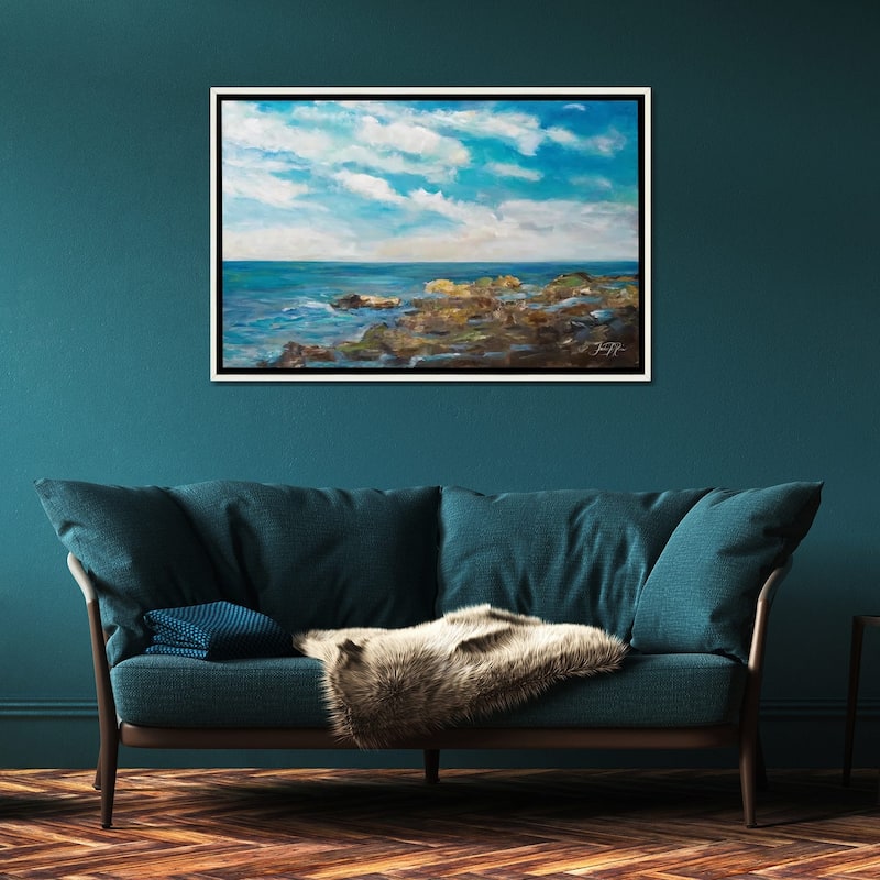 "Into the Horizon I" by Julie Derice Framed