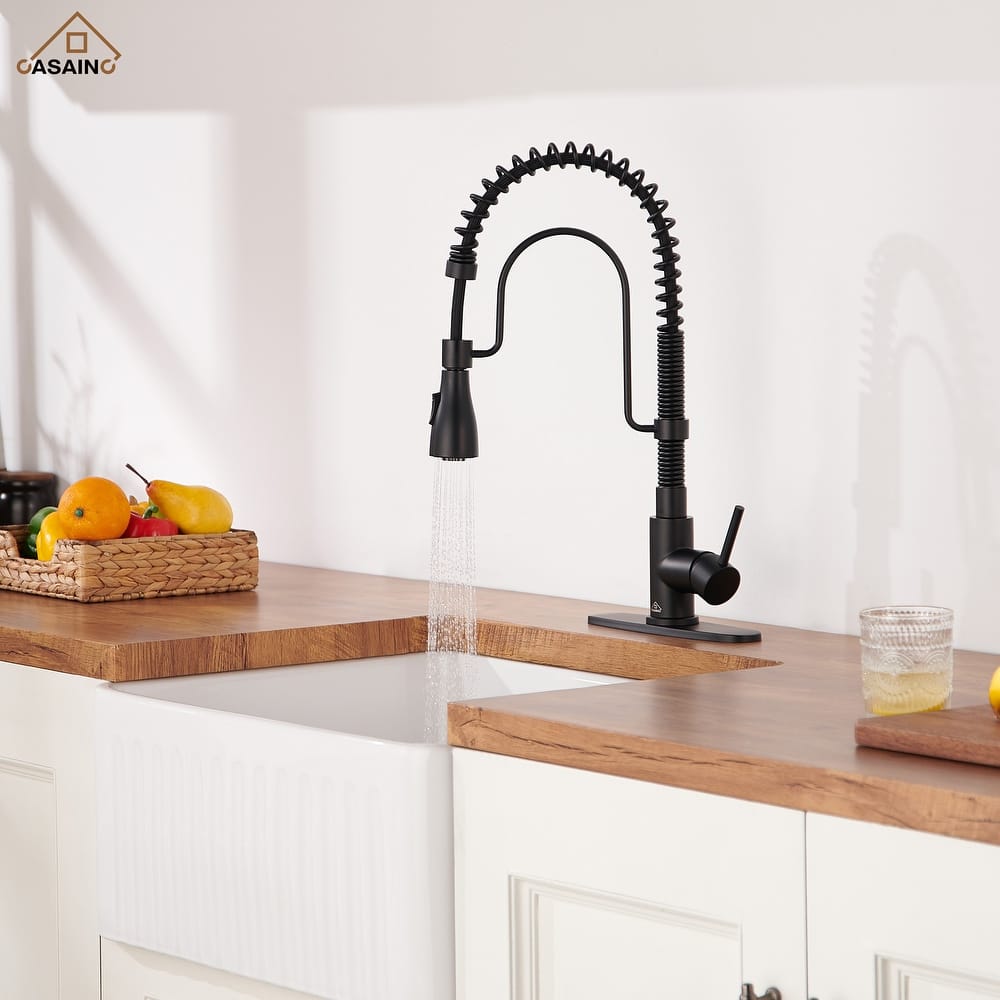 Single Handle Pull Down Sprayer Kitchen Faucet