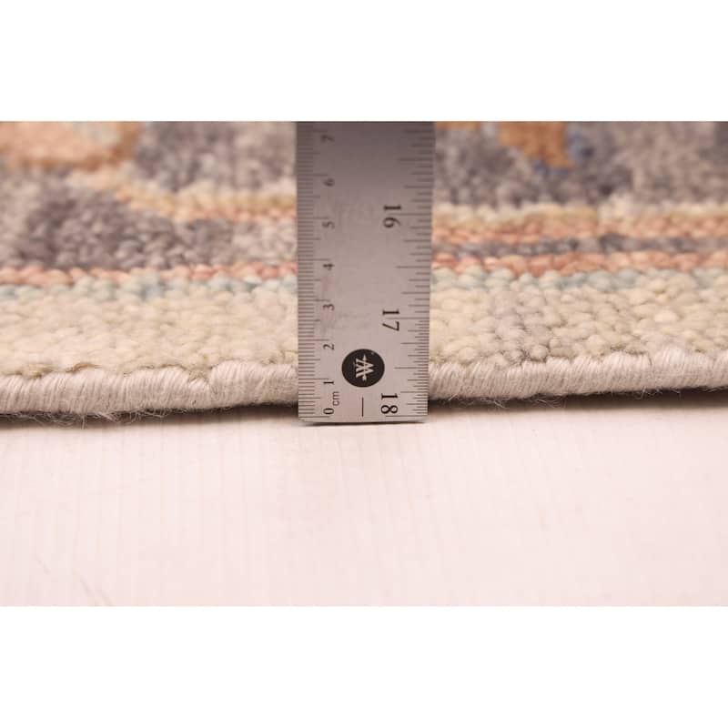 ECARPETGALLERY Hand-knotted Jules Serapi Light Grey Wool Rug - 9'10 x 13'9