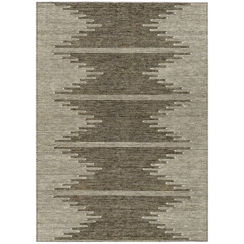 HomeRoots Abstract Transitional Rectangle Outdoor Rug