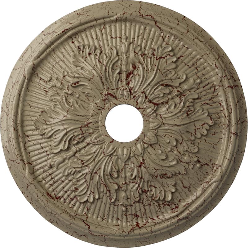 23 3/4"OD x 3 5/8"ID x 1 7/8"P Luton Leaf Ceiling Medallion