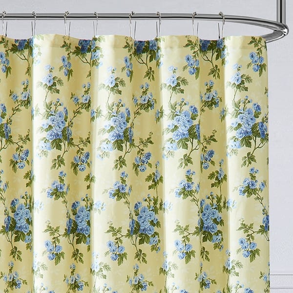 Yellow Lemon Tree Shower Curtain Bathroom Decor Fabric 71 In