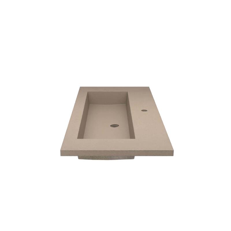Capistrano 48.5-inch Concrete Vanity Top with Integral Trough Sink