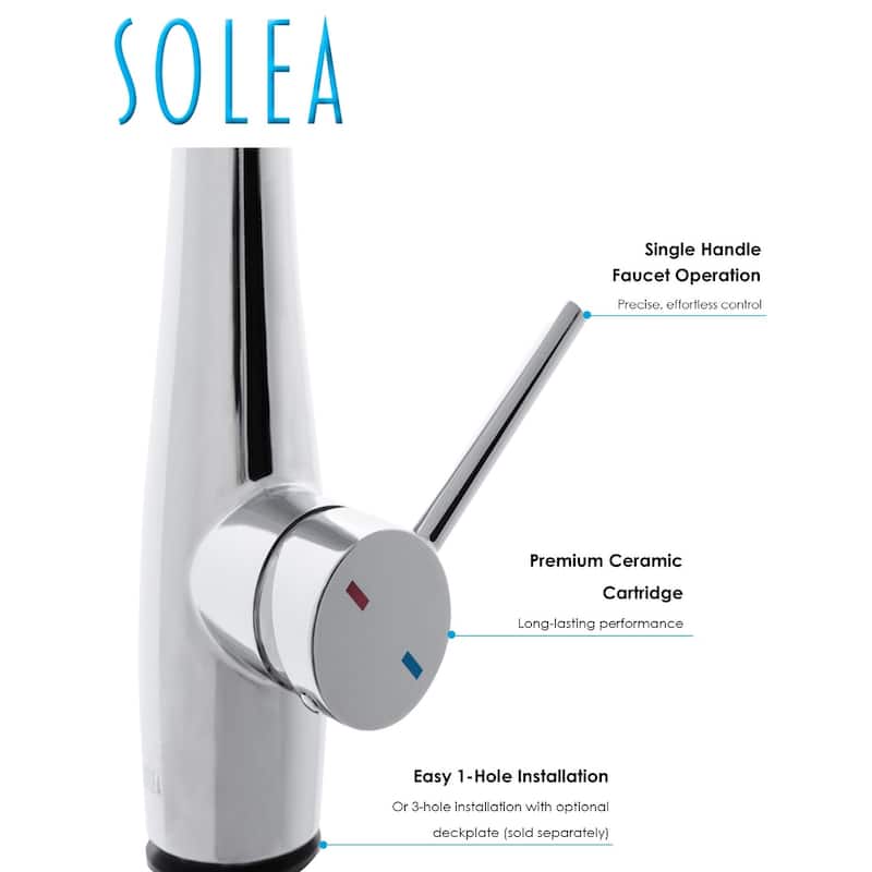 SAFAVIEH Solea Rhapsody Stainless Steel Dual Function Pull-Down Spray Kitchen Faucet - 9.9" x 4.1" x 19.5"