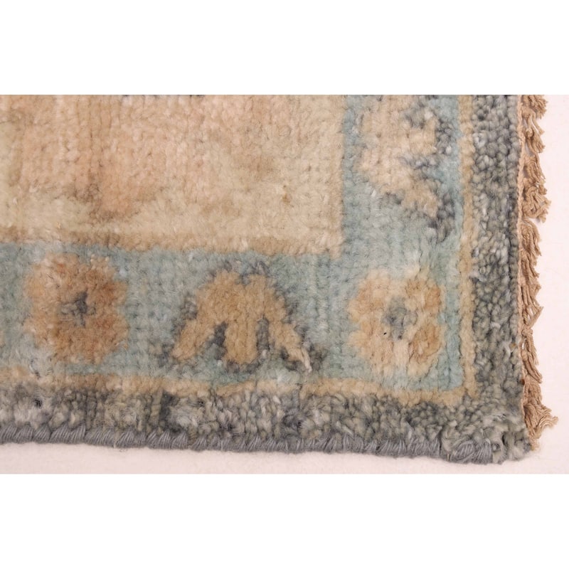 ECARPETGALLERY Hand-knotted Modern Oushak Charcoal Wool Rug - 8'2 x 9'11