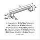 preview thumbnail 4 of 3, Appoint 5-1/16 in (128 mm) Center-to-Center Satin Nickel Cabinet Pull - 5.0625