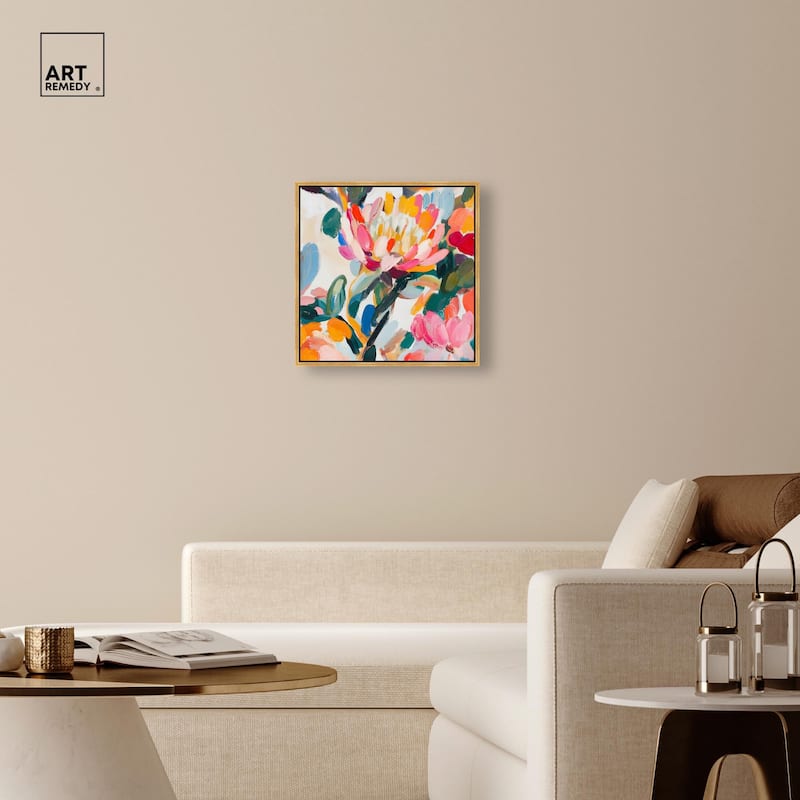 Lively Flora I Canvas by Art Remedy