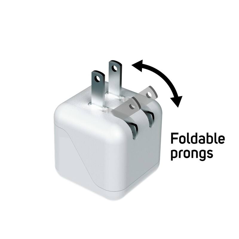 Xyst 2.4-Amp Dual USB Foldable Wall Charger