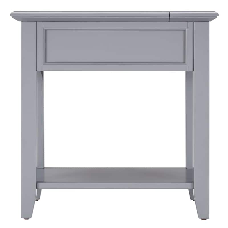 Zayden 1-drawer Side Table with Charging Station by iNSPIRE Q Bold