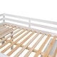 preview thumbnail 9 of 7, White Pine Wood Multifunctional Loft Bed with Movable Desk, Modular Bookshelf, Chest of Drawers