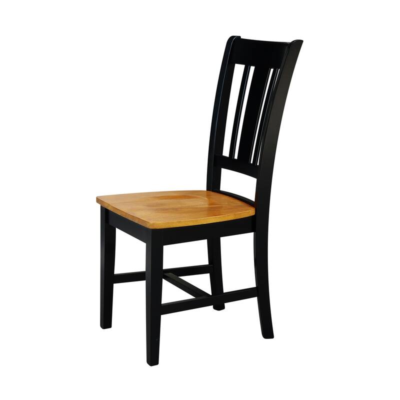 International Concepts Solid Wood San Remo Splatback Chairs - Set of 2
