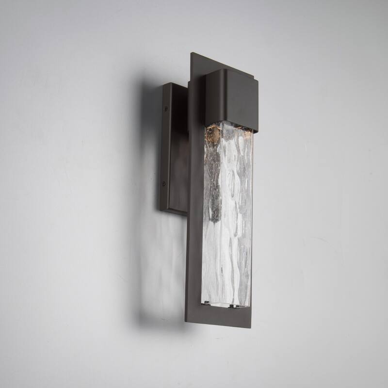 Mist 16in LED Indoor or Outdoor Wall Light 3000K Black