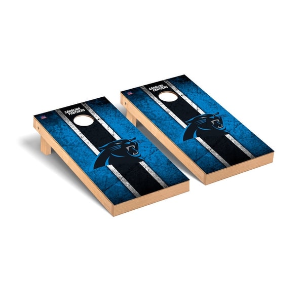 slide 2 of 5, Carolina Panthers NFL Football Vintage Cornhole Board Set 2