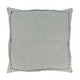 preview thumbnail 4 of 6, Ruffled Linen Throw Pillow Blue-Grey