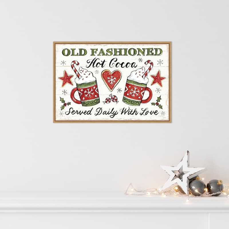 Christmas Treats I by Anne Tavoletti Framed Canvas Wall Art