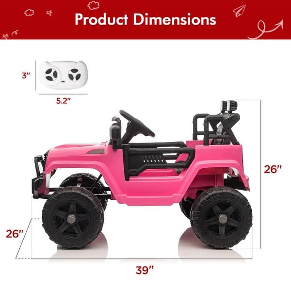 12V Kids Electric Ride On Car with Remote Control