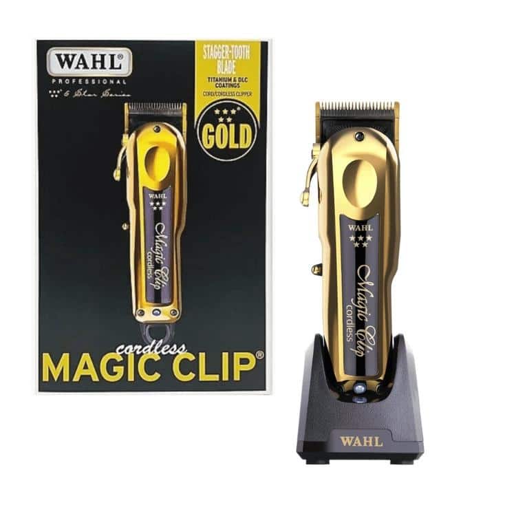 Wahl 5 Star Gold Cordless Magic Clip Clipper 8148-700 - 1/2-1-1.1/2-2-3-4-6-8