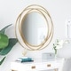 preview thumbnail 18 of 32, Stylish Metal Wall Mirror with Overlapping Circles and Foiled Finish - Gold or Gray