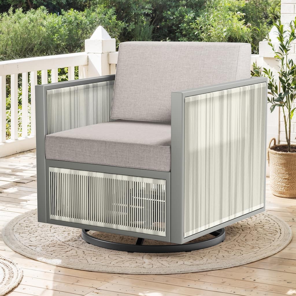 1 Piece Wicker Rocking Chair Swivel Chairs