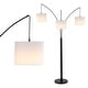 preview thumbnail 1 of 8, Sylva 78.5" 3-Light Mid-Century Modern Head-Adjustable Iron LED Arc Floor Lamp, Oil Rubbed Bronze by JONATHAN Y Oil Rubbed Bronze