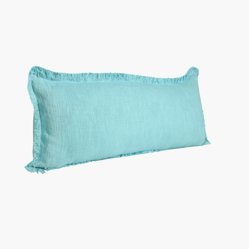 Hidalgo Solid Fringed Throw Pillow by Sevita