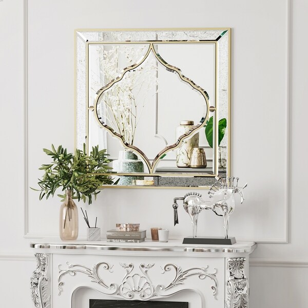 Square Glass Bathroom Wall Vanity Mirror - Bed Bath & Beyond