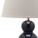 preview thumbnail 8 of 6, SAFAVIEH Lighting 27-inch Amy Triple Gourd Navy Table Lamp (Set of 2) - 16"x16"x28"