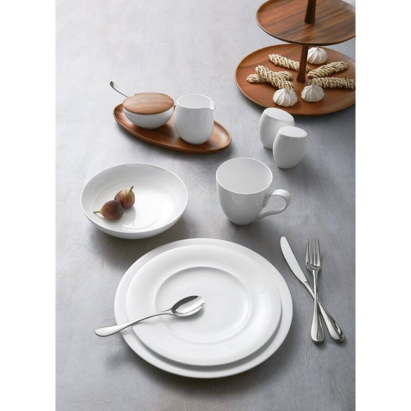 Nambe Skye Wood Tiered Dessert Stand - 12.9" x 14" x 1.75"