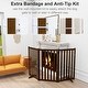 preview thumbnail 19 of 57, Wooden Freestanding Panels Pet Gate