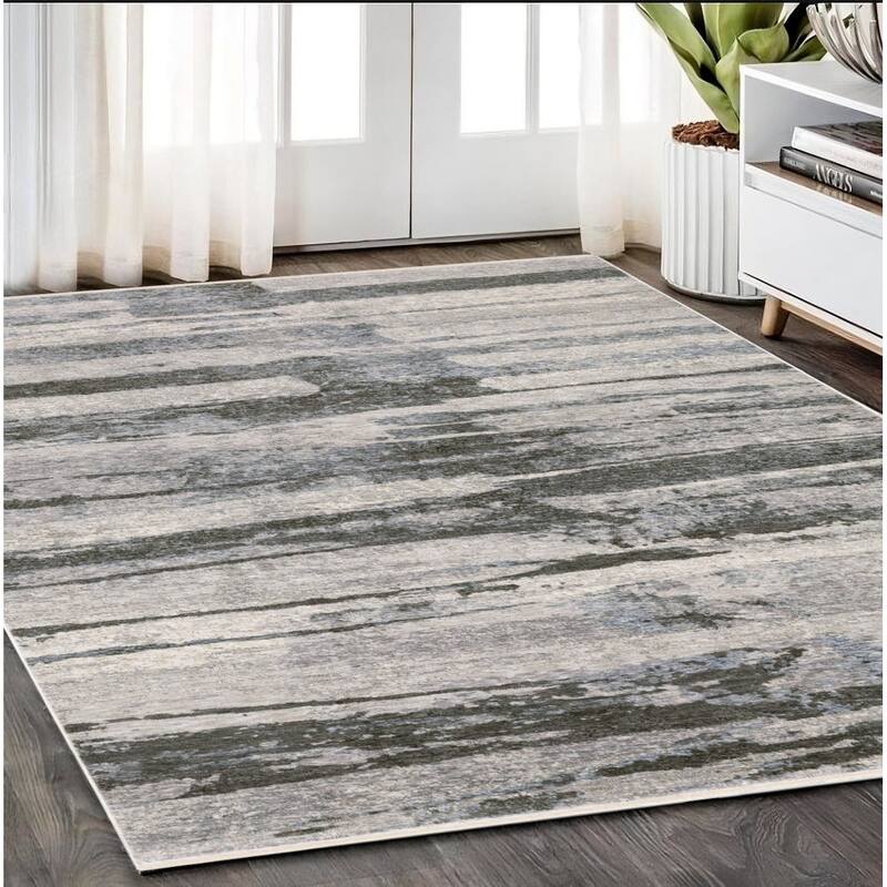 HomeRootsAbstract Modern Rectangle Area Rug - 92.52' X '62.99' X '0.24
