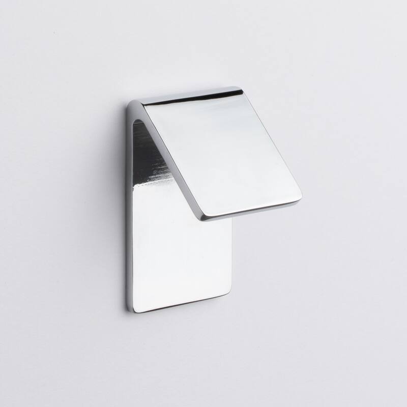 Sietto K-2006 Fold 3/4" Center to Center Finger Cabinet Pull - Polished Chrome