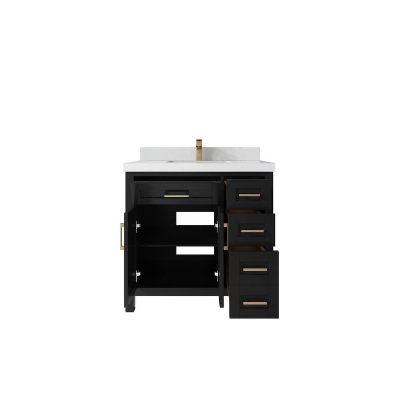 Willow Collections 36 in. W x 22 in. D Cambridge Single Sink Bathroom Vanity Center with Countertop