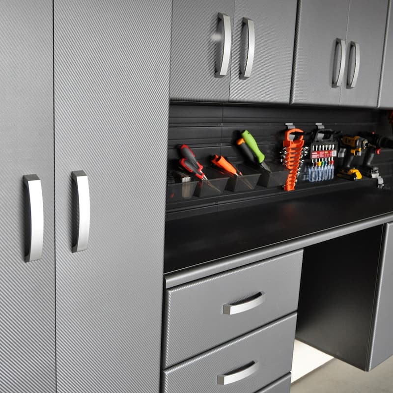 Flow Wall 24 Piece PVC Indoor Deluxe Cabinet Storage Set