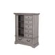 preview thumbnail 1 of 6, Lakewood Antique Finish Gentleman's Drawer Chest Distressed Antique Grey