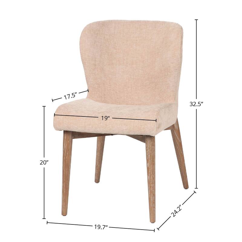Notting Hill Upholstered Dining Chair, Champagne Chenille