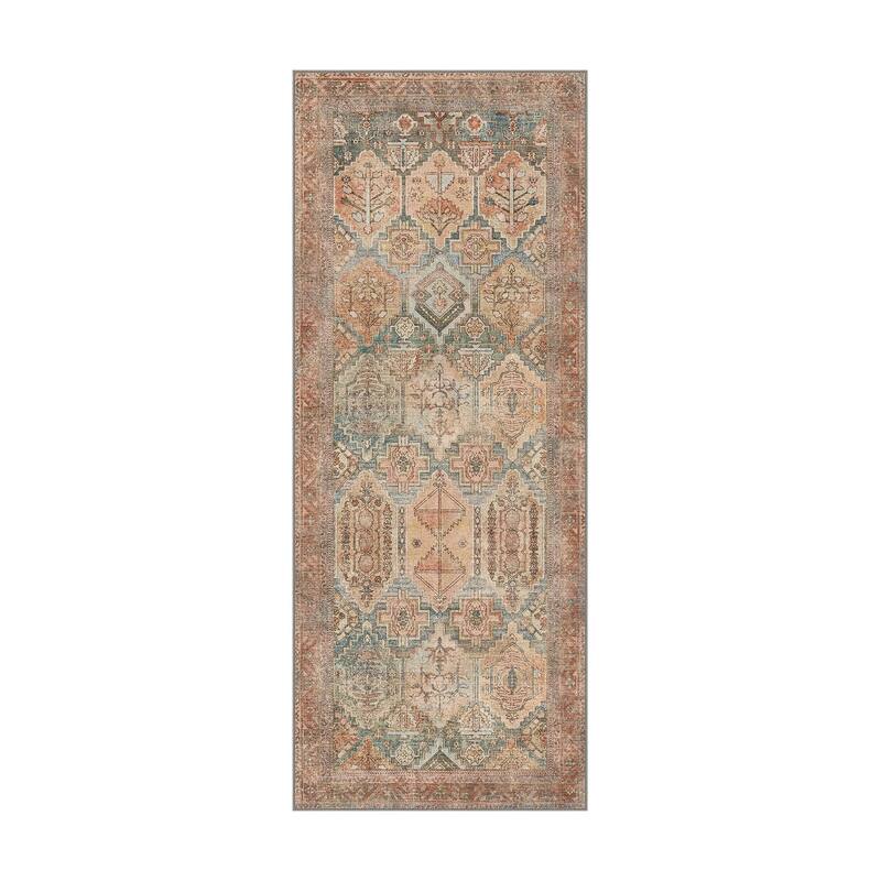 Mcow EverEase Collection Low Pile Machine Washable Non-Slip Area Rug