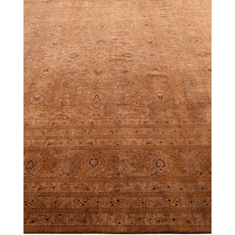 Fine Vibrance One-of-a-Kind Hand-Knotted Area Rug - Beige, 8' 0" x 10' 5" - 8' 0" x 10' 5"