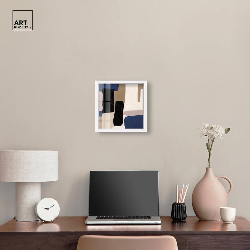Blue Quietude I Shadowbox by Art Remedy