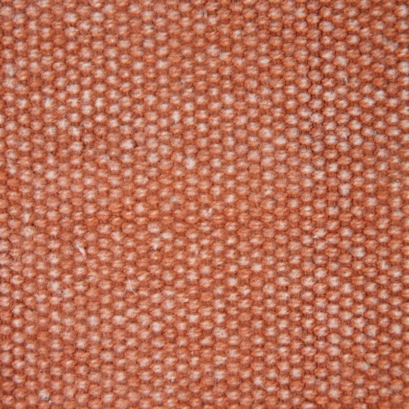 20" Brown and Orange Solid Stonewash Fringed Square Throw Pillow