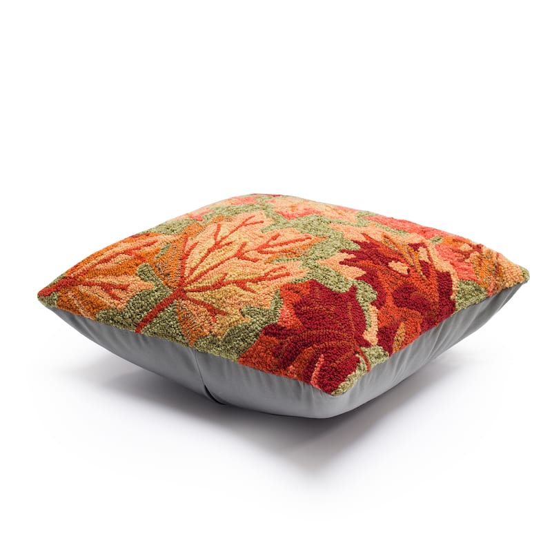Liora Manne Frontporch Falling Leaves Indoor/Outdoor Pillow