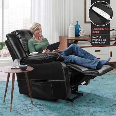 QOMOTOP Oversize Power Lift Recliner Chair for Elderly, Safe Slow Lift Motor