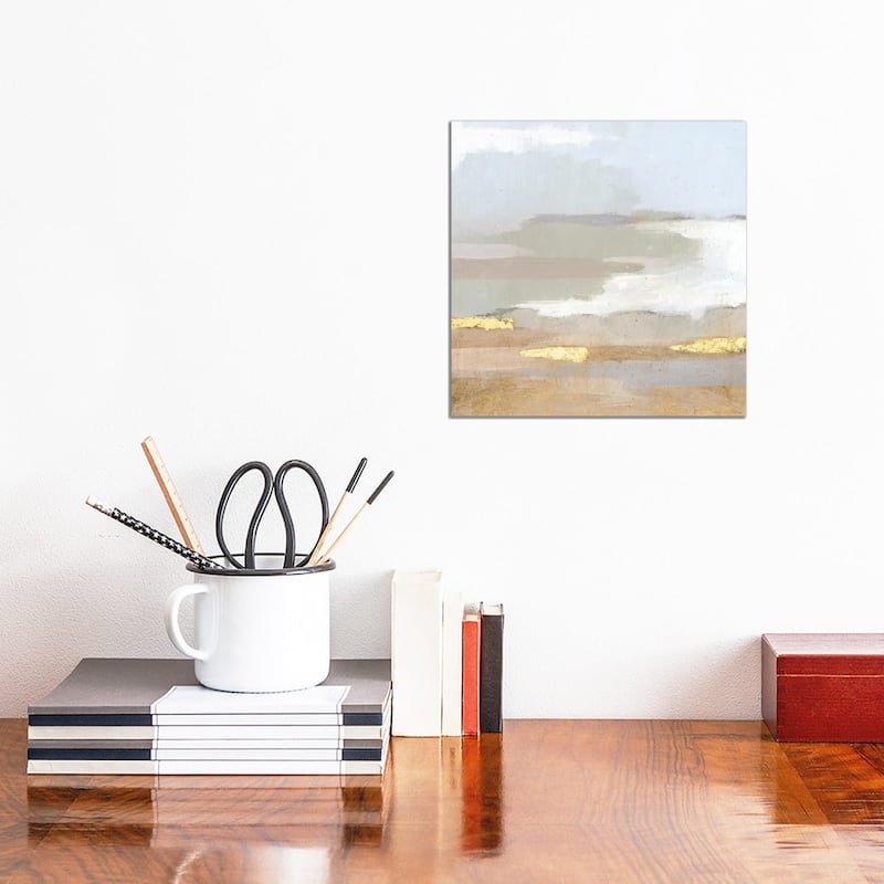 iCanvas "Abstract Coastland II" by Victoria Borges Canvas Print - 12x12x0.75