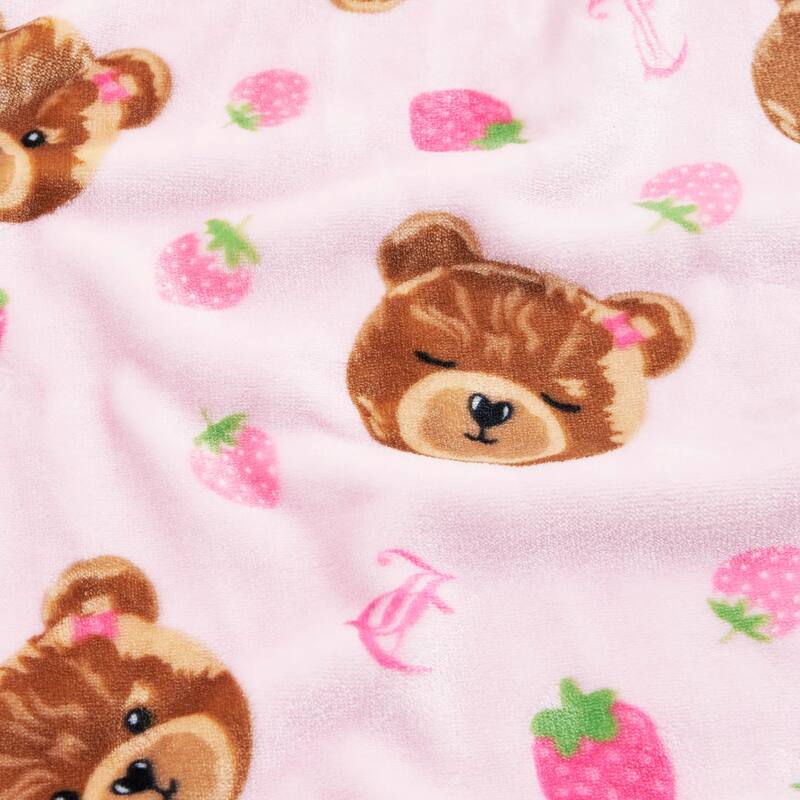 Juicy Couture 50"x70" Plush Kids Throw Blankets