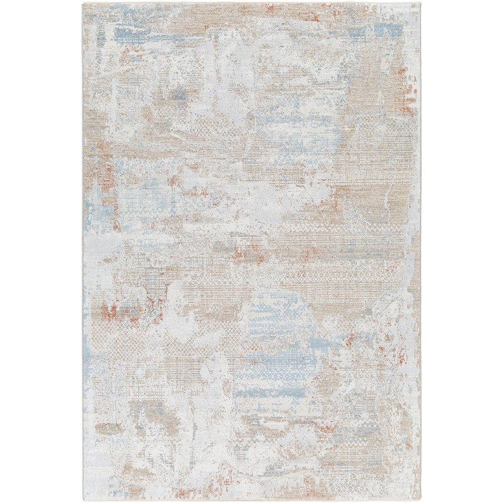 Oleander Distressed Abstract Area Rug