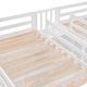 preview thumbnail 8 of 7, Twin Over Twin Bunk Bed with Roof, Slide and Ladder