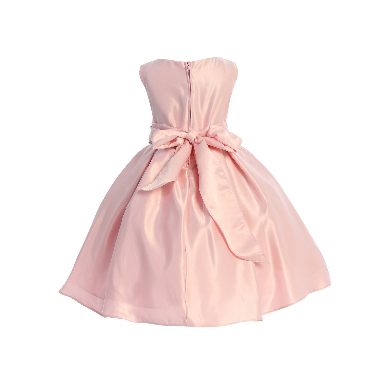 flower girl dresses rose pink